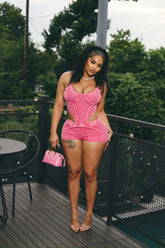 Bubble Gum Short Set