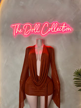 Nobu Mesh Cowl neck Dress