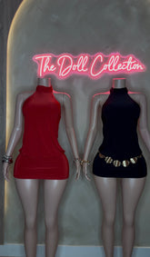 Cassie Halter Neck Backless Dress