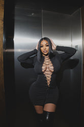 Lace Me Up Dress