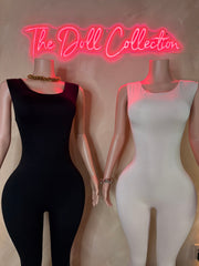 Lorie Low Back Capri Jumpsuit
